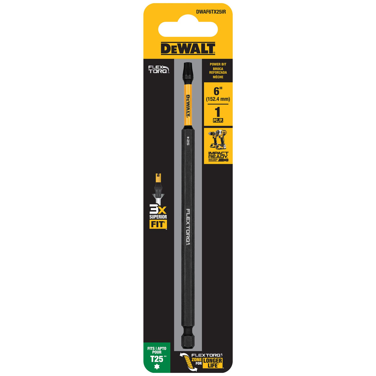 DeWalt T25 FLEXTORQ Screwdriver Bit 150mm 1 (Pack)