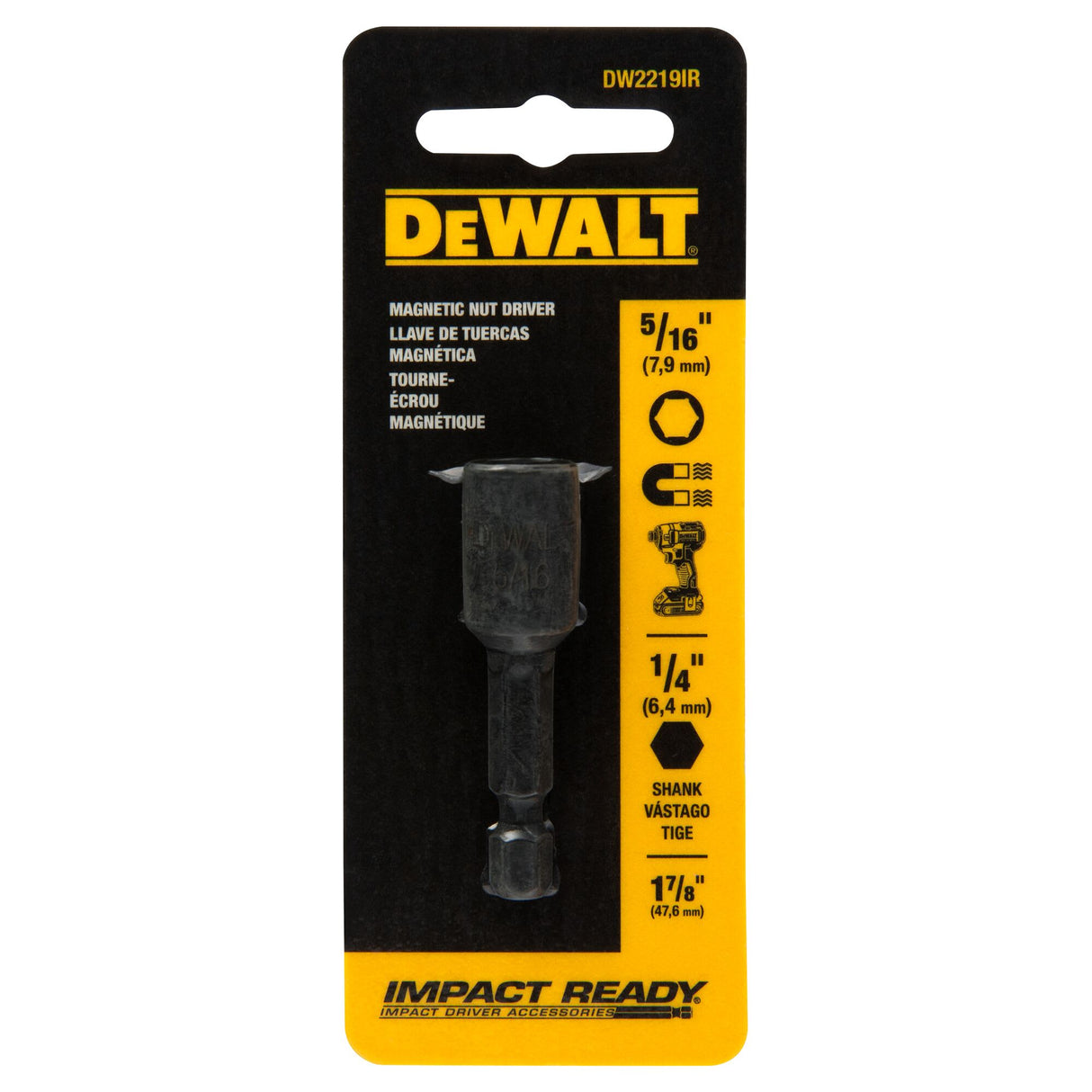 DeWalt Impact Ready Magnetic Nut Driver 5/16 X 17/8