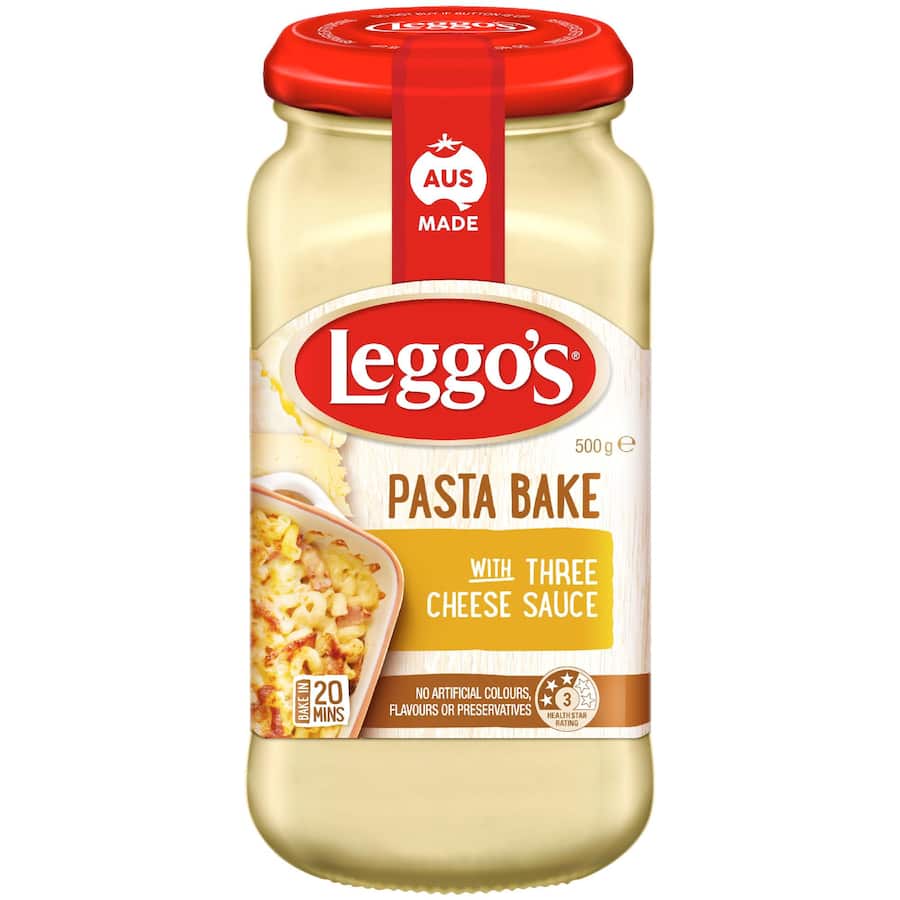 Leggo's Pasta Bake Pasta Sauce Three Cheese 500g