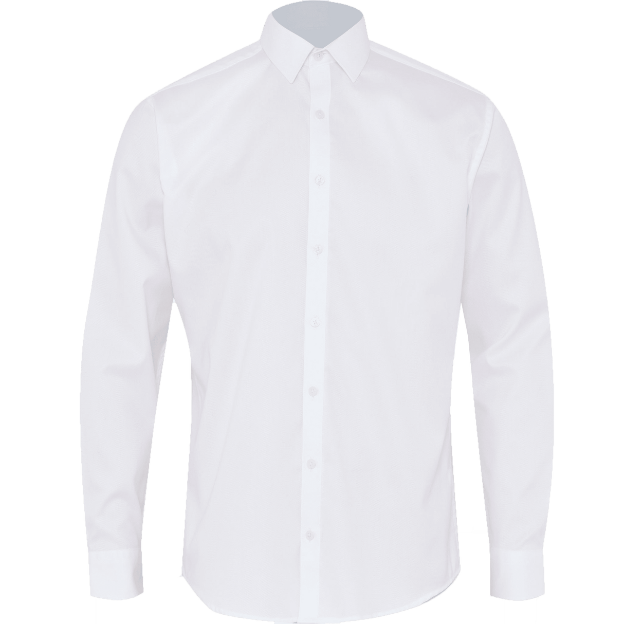 NNT Stretch Textured Long Sleeve Shirt CATJCB - White (Size: 39)