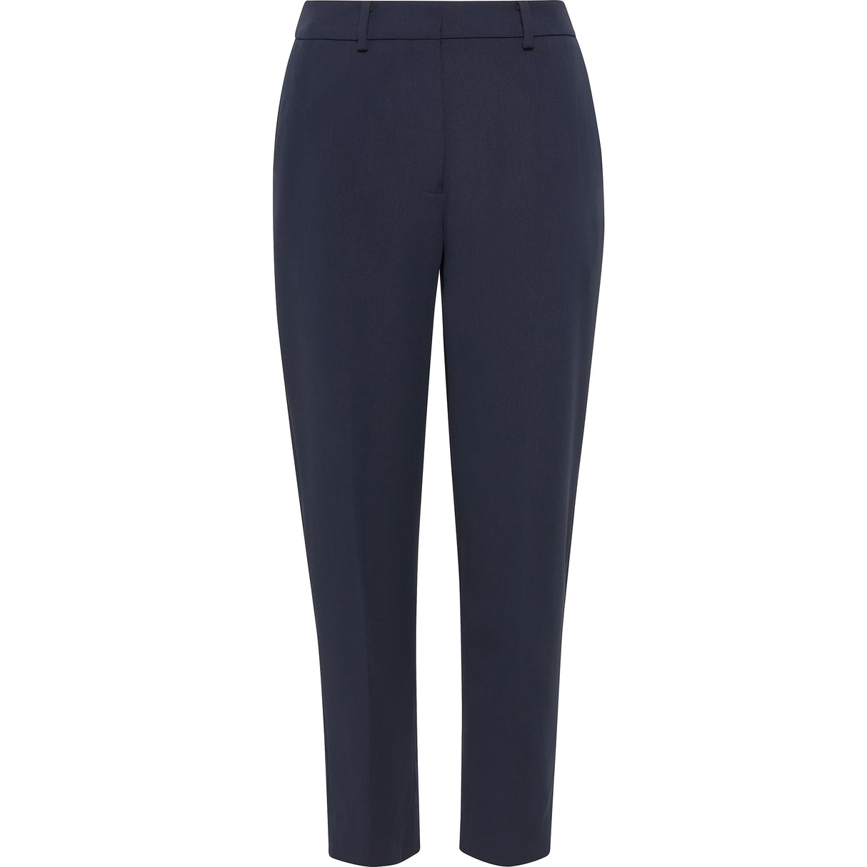 NNT Crepe Stretch High Waist Cropped Pant CAT3YC - Navy (Size: 18)