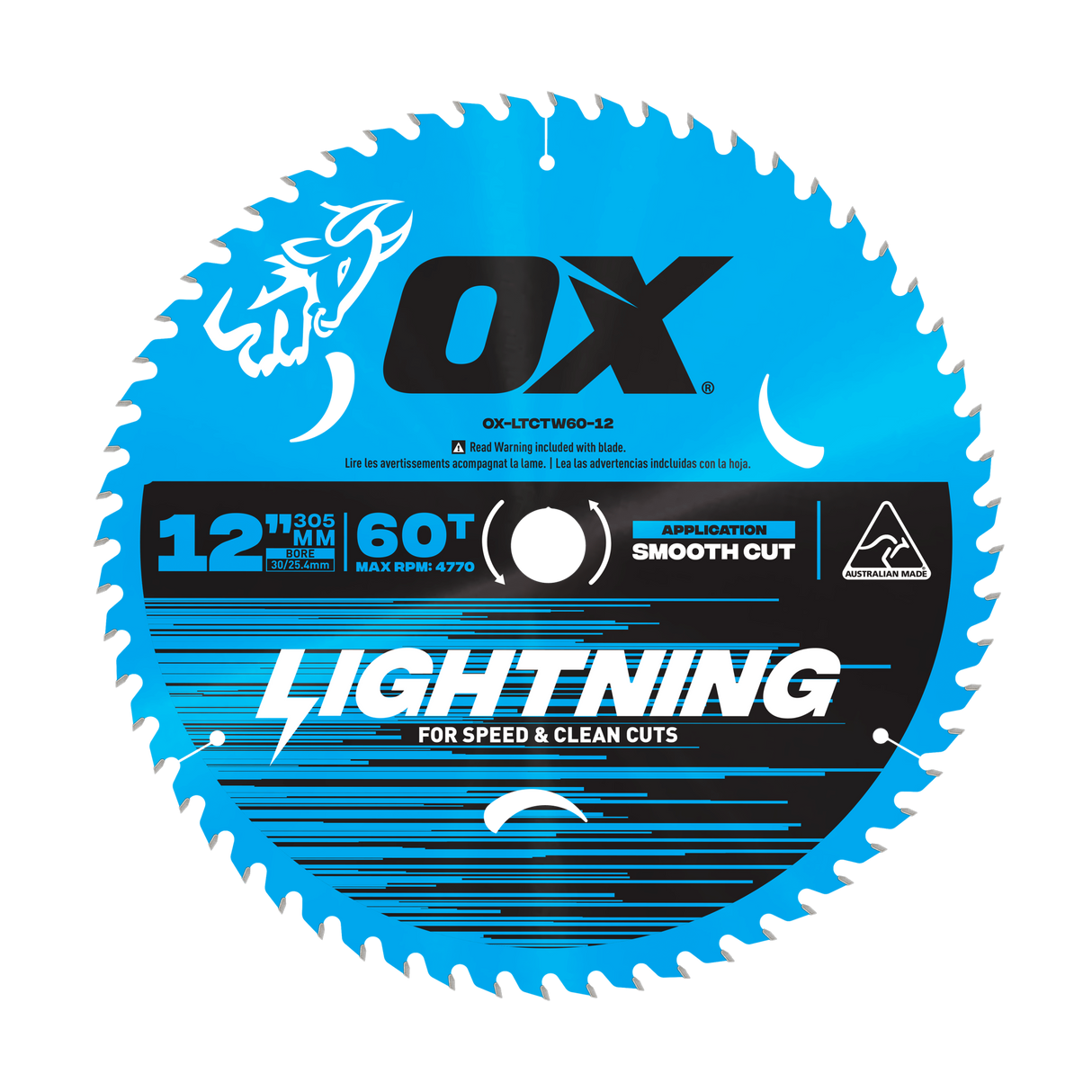 OX Pro Lightning Circular Saw Blade | 60T 305mm