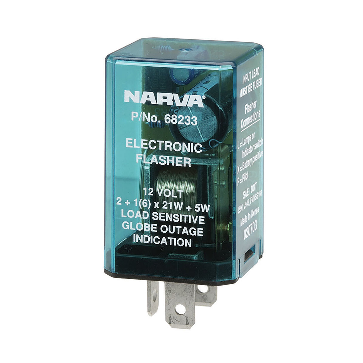 Narva - Flasher Elec 12v 3pin Load Sen