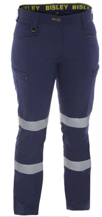 Bisley, Women's X Airflow Taped Stretch Cargo - Navy (Size: 24)