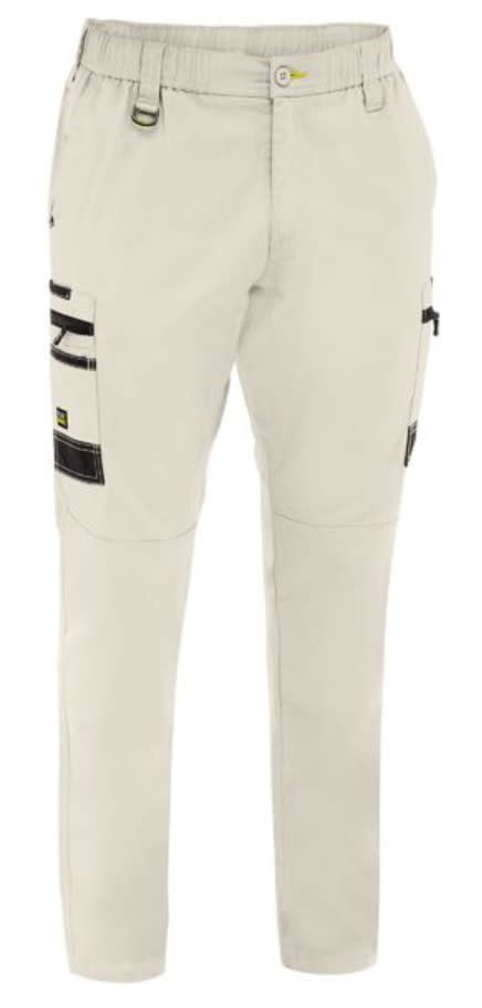 Bisley, FLX & Move Elastic Waist Cargo Stout - Stone (Size: 97)