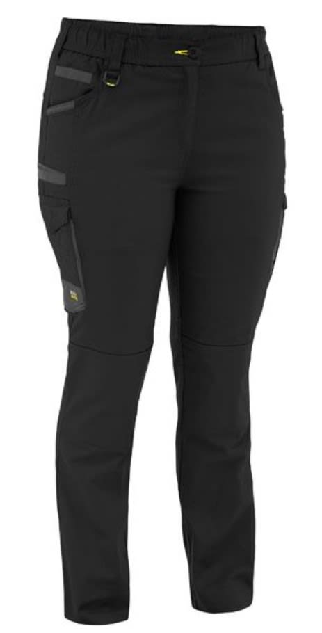 Bisley, FLX & Move Elastic Waist Women's Cargo - Black (Size: 18)