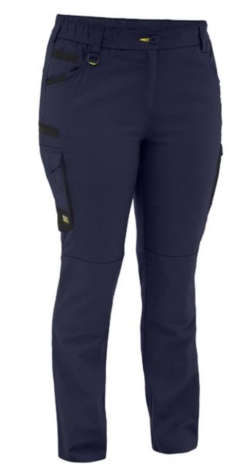 Bisley, FLX & Move Elastic Waist Women's Cargo - Navy (Size: 18)