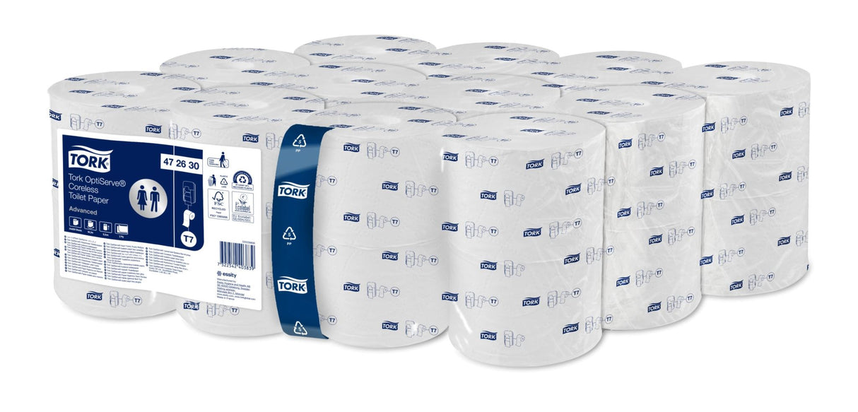 Tork T7 OptiServe Coreless 2 Ply Toilet Paper 820 Sheets (Pack of 24)