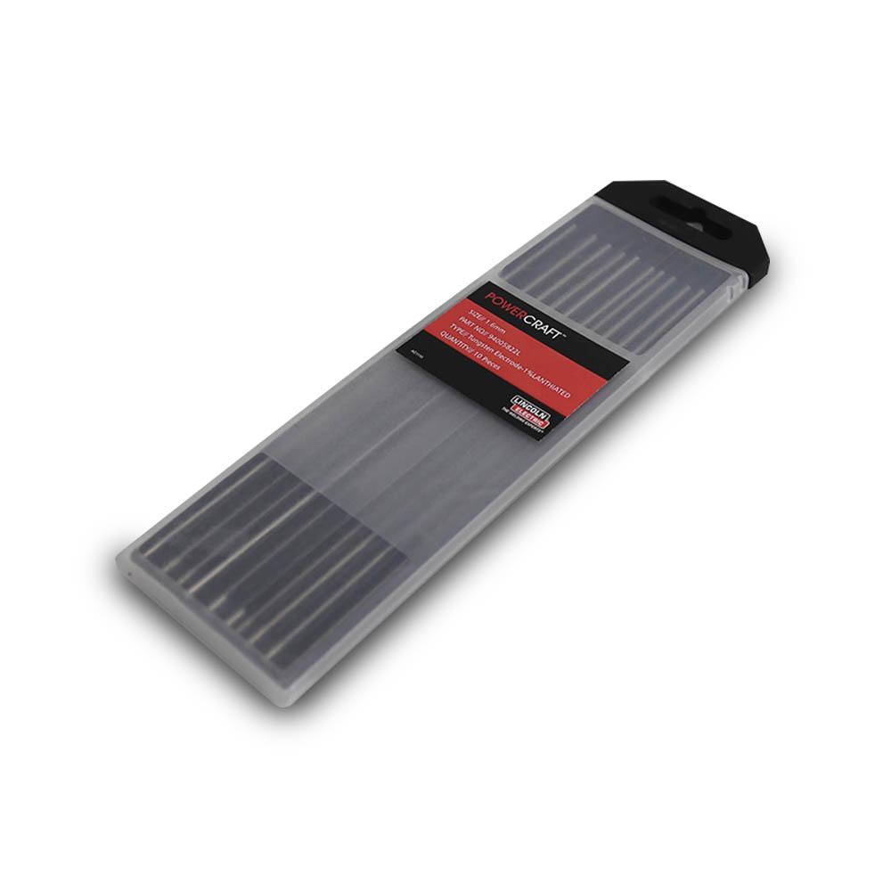 Lincoln Tungsten Electrode Lanthanated Black Tip 3.2mm Pack of 10