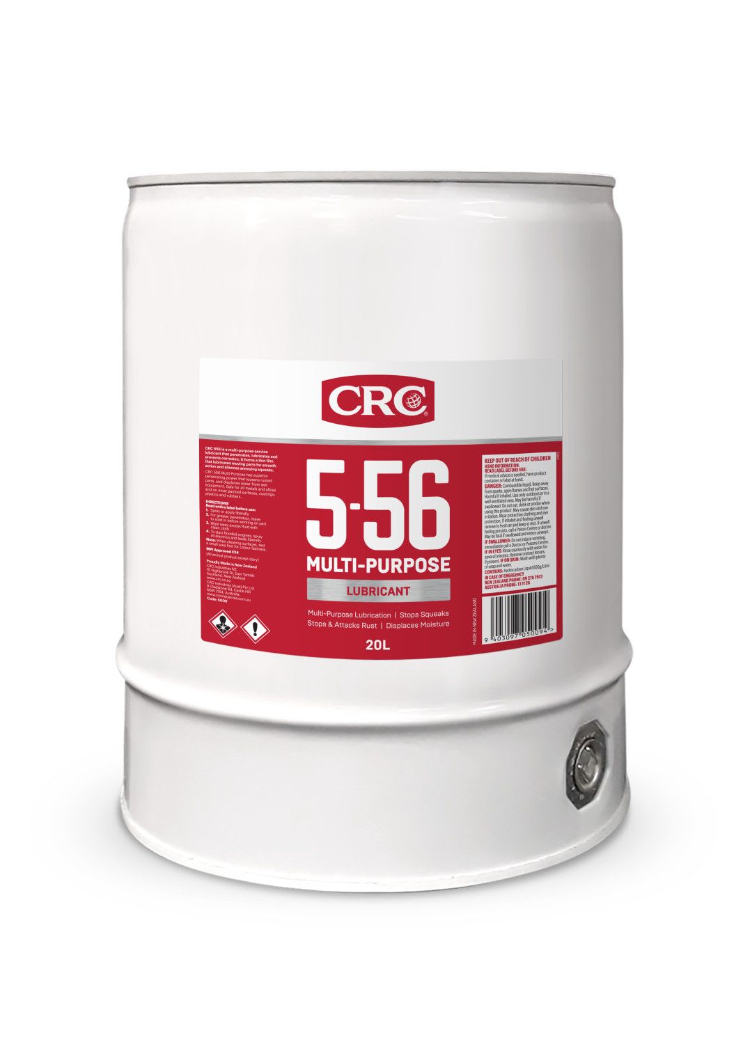 CRC 5-56 Multi-Purpose Lubricant 200L Drum 5011