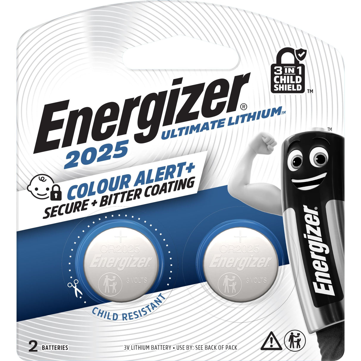 Energizer Ultimate Lithium Coin Battery 2025 Pack of 2