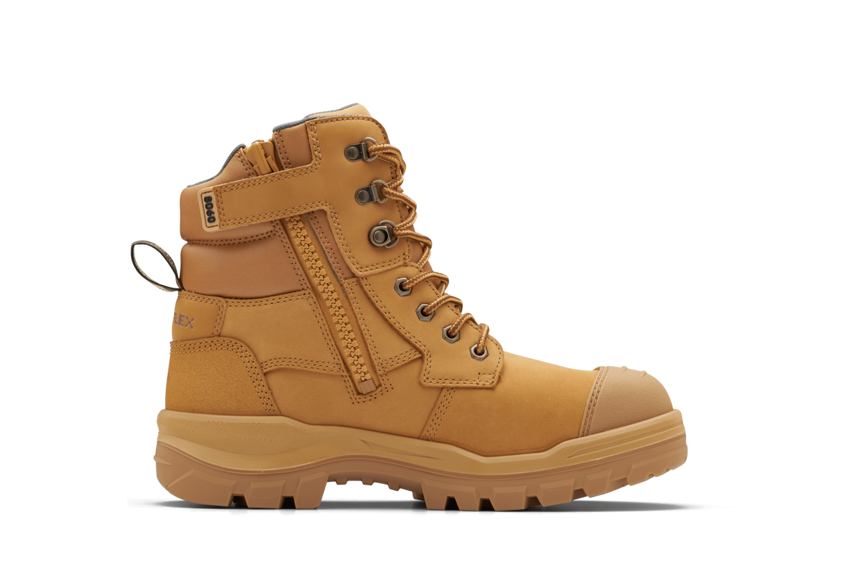 Blundstone 8060 Rotoflex Zip Sided Safety Boots - Wheat (Size: 10)