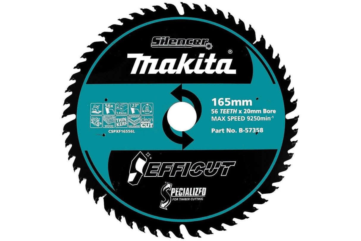 Makita EFFICUT 165mm Wood Cutting Blade 165mm 56T