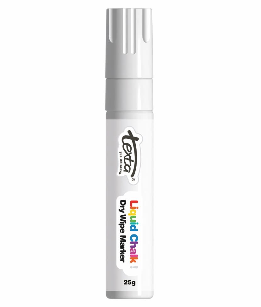 Texta White Liquid Chalk Dry Wipe Marker (Each)