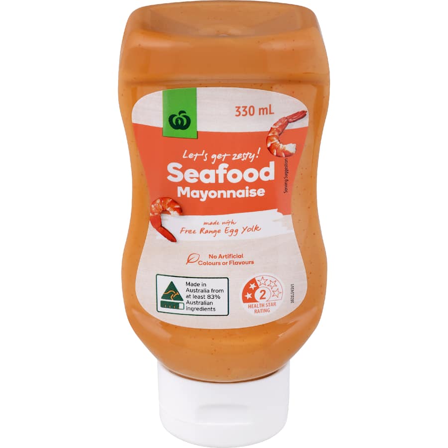Woolworths Mayonnaise Seafood - Squeeze bottle 330mL