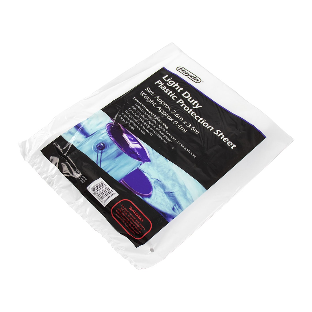 Haydn Light Duty Plastic Drop Cover 2.6m x 3.6m