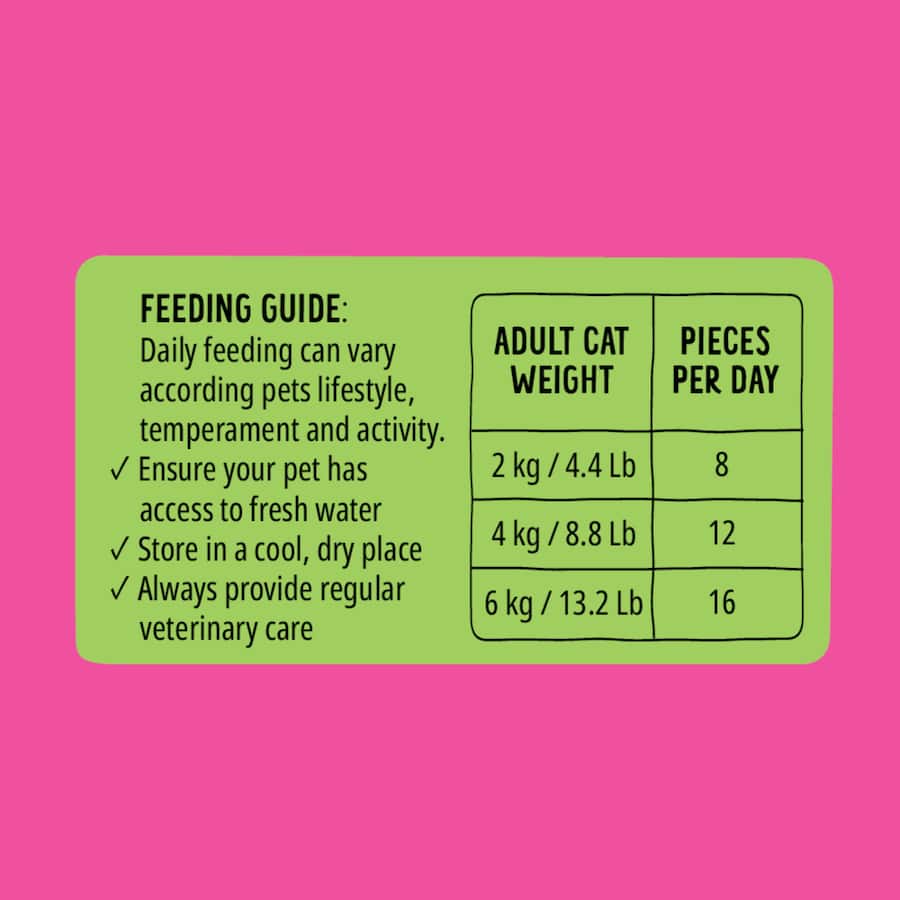 Bonkers Cat Treats Catnip Chicken Cheddar Pouch 85g