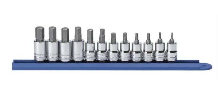 Gear Wrench 12 Pc. Hex Bit Metric Socket Set