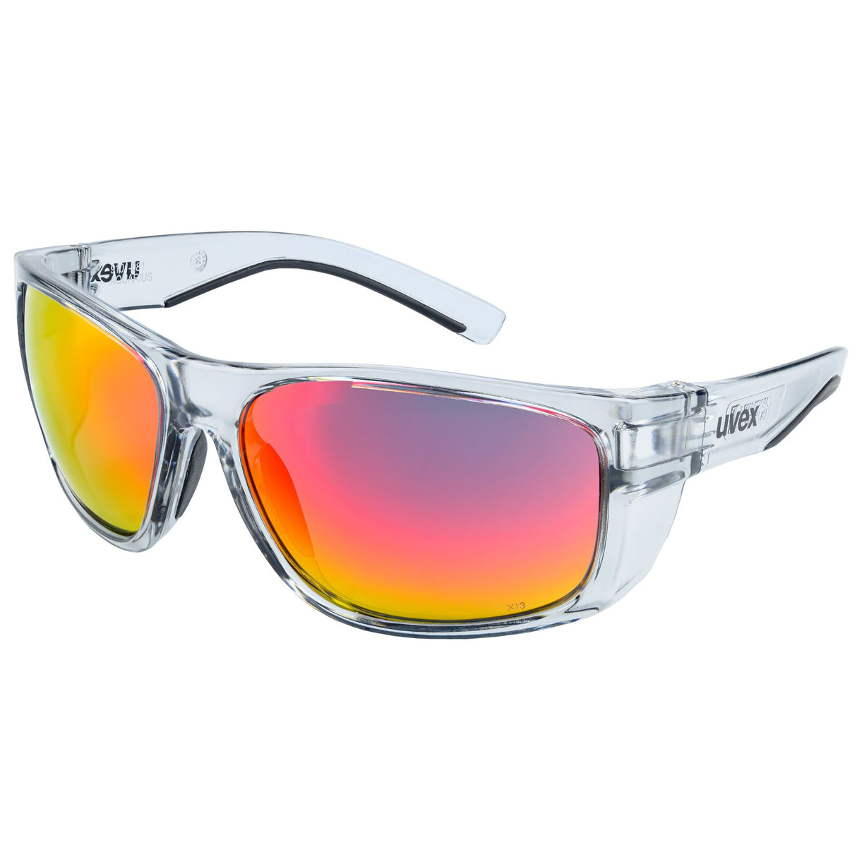 Uvex Aquarius Safety Glasses Red Mirror