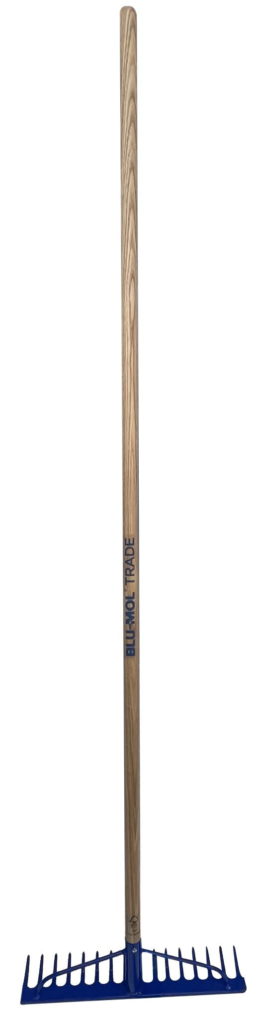 Blu-Mol Trade 16 Tyne Rake Long Ash Wood Handle