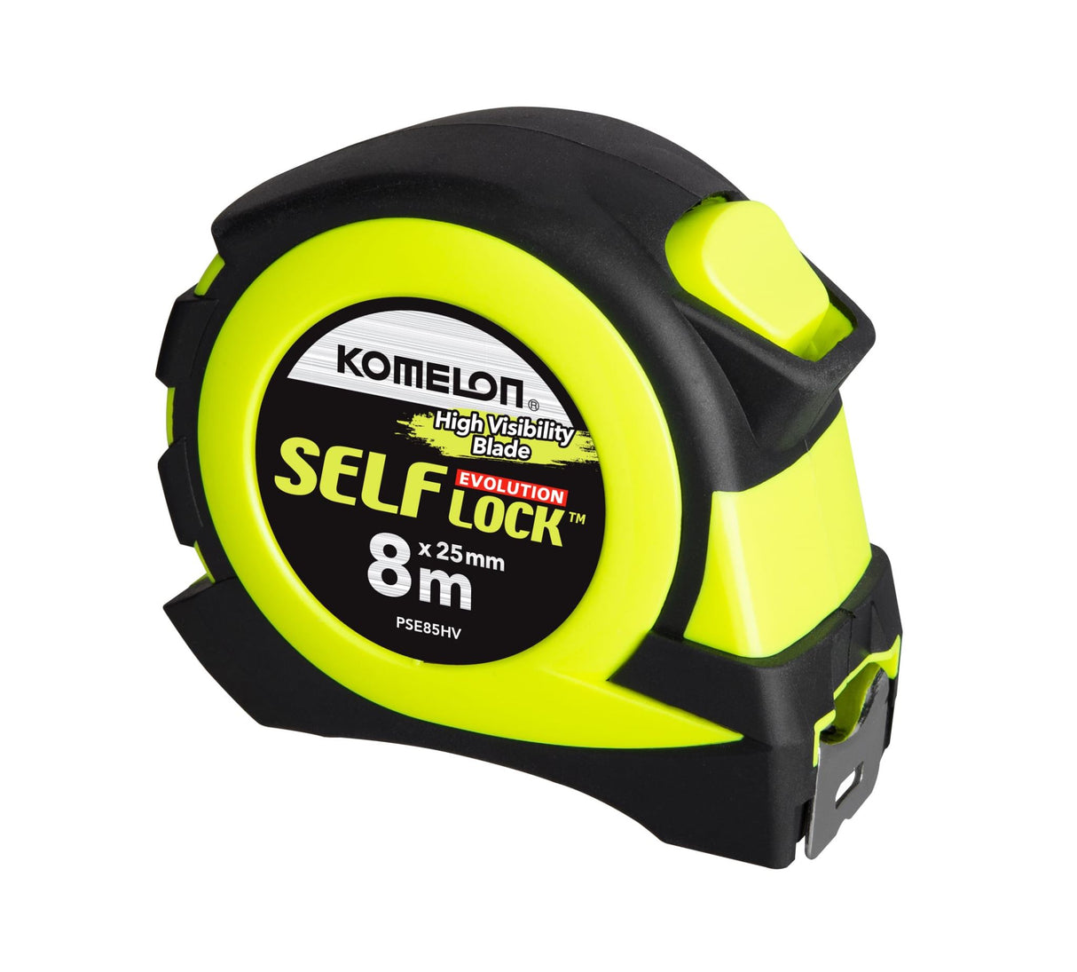 Komelon Auto Pocket Tape- Hi Viz Blade Dual Sided 8m x 25mm