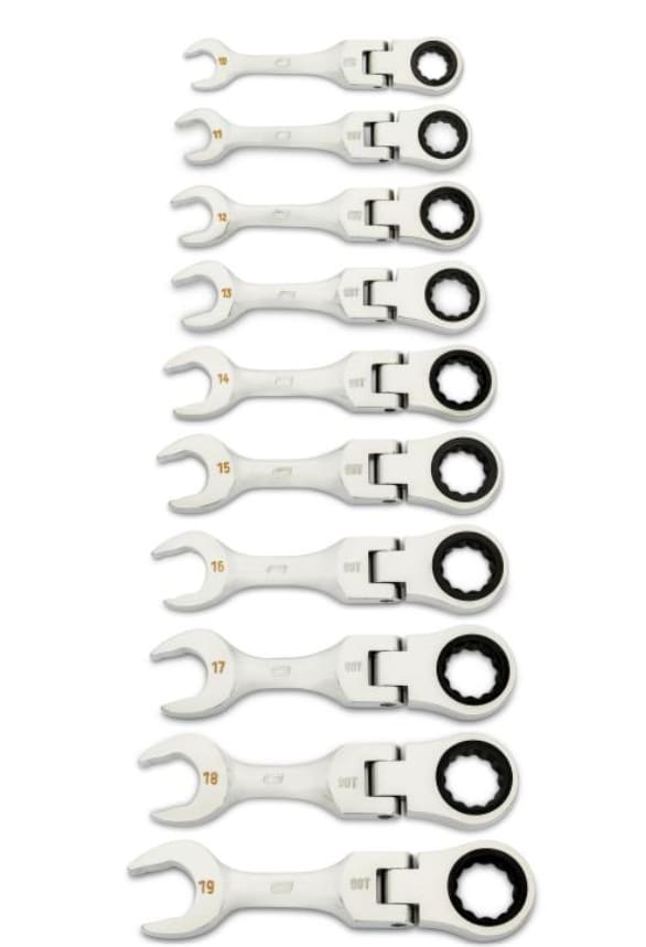 Gear Wrench 10Pc Ratcheting Combination Wrench Set