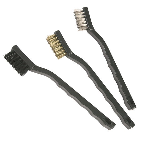 Toledo Cleaning Brush Nylon, Brass & Steel Set 180mm 3 Piece