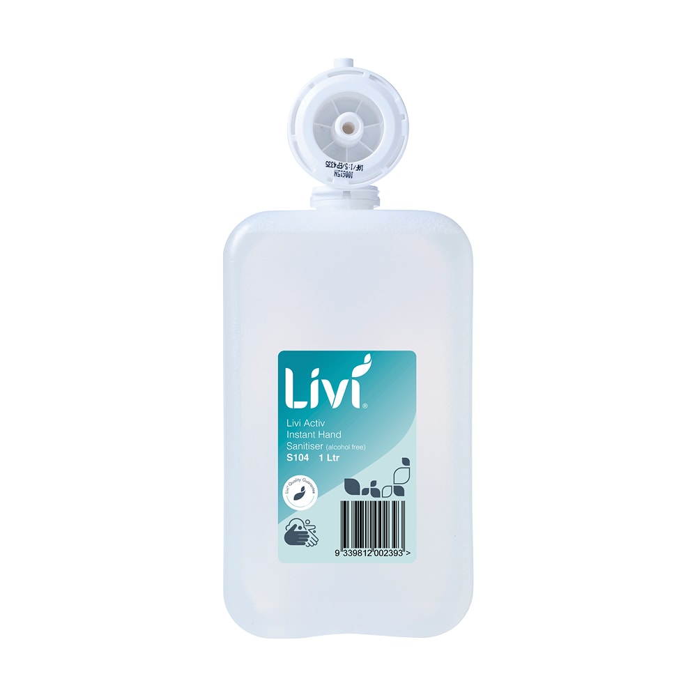 Livi Alcohol Free Foam Hand Sanitiser 1L (Each)