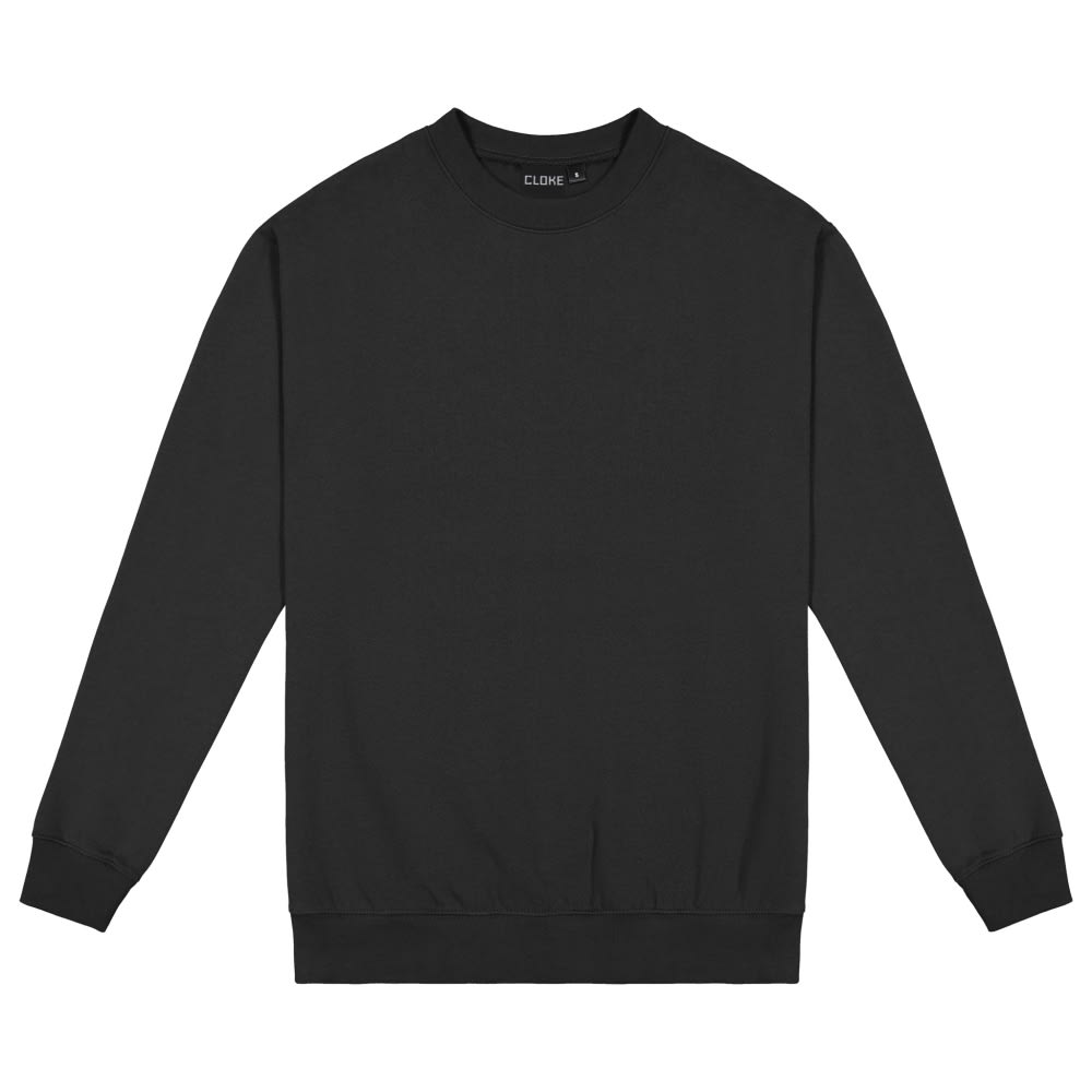 Cloke Crew Neck Jumper, CSI - Black - 2XL