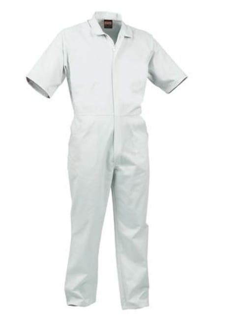 Bison Short Sleve Overall, 460015 - White - 102