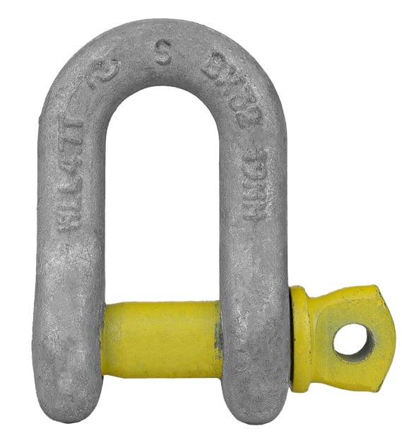 Bullivants Dee Shackle Screw Pin 4.70T WLL 19mm Body Diameter (Each)