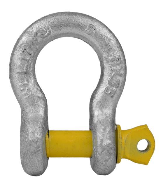 Bullivants Bow Shackle Screw Pin 1.0T WLL 10mm Body Diameter (Each)