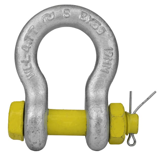Bullivants Bow Shackle Safety Pin 4.7T WLL 19mm Body Diameter (Each)