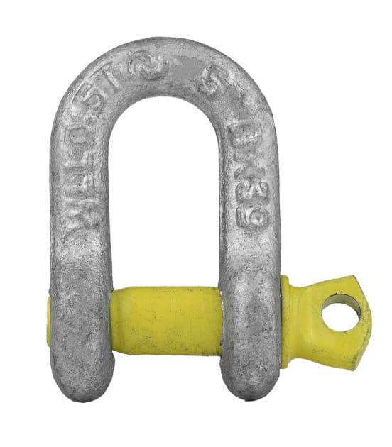 Bullivants Bow Shackle Screw Pin 0.50T WLL 6mm Body Diameter (Each)