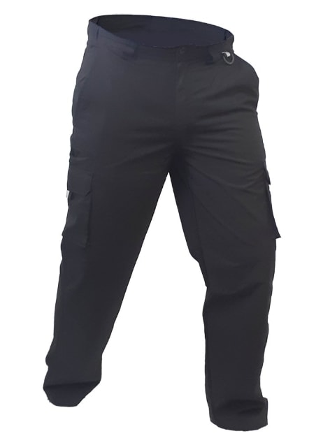 100% Cotton Cargo Trousers, PCT1530 (Each) - Black - 152