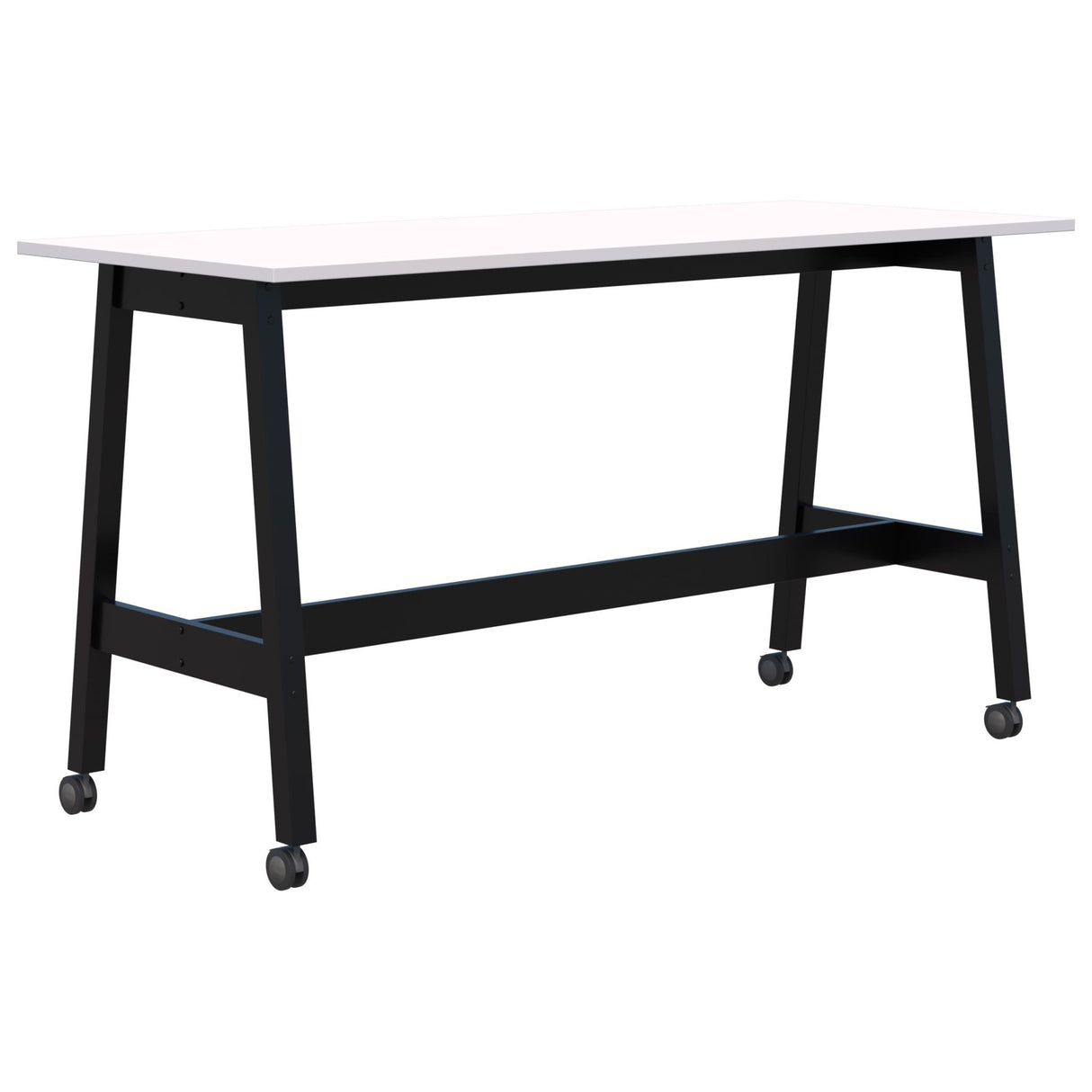 Modella II Mobile Leaner - Snow Velvet/Black 1800 x 800mm