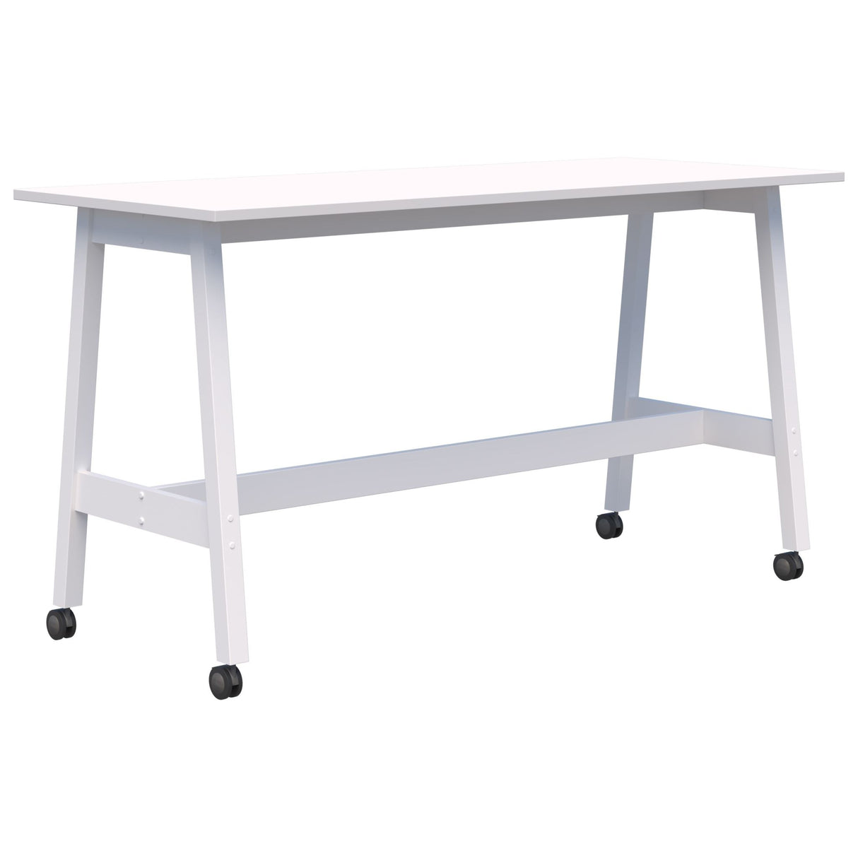 Modella II Mobile Leaner - Snow Velvet/White 1600 x 800mm
