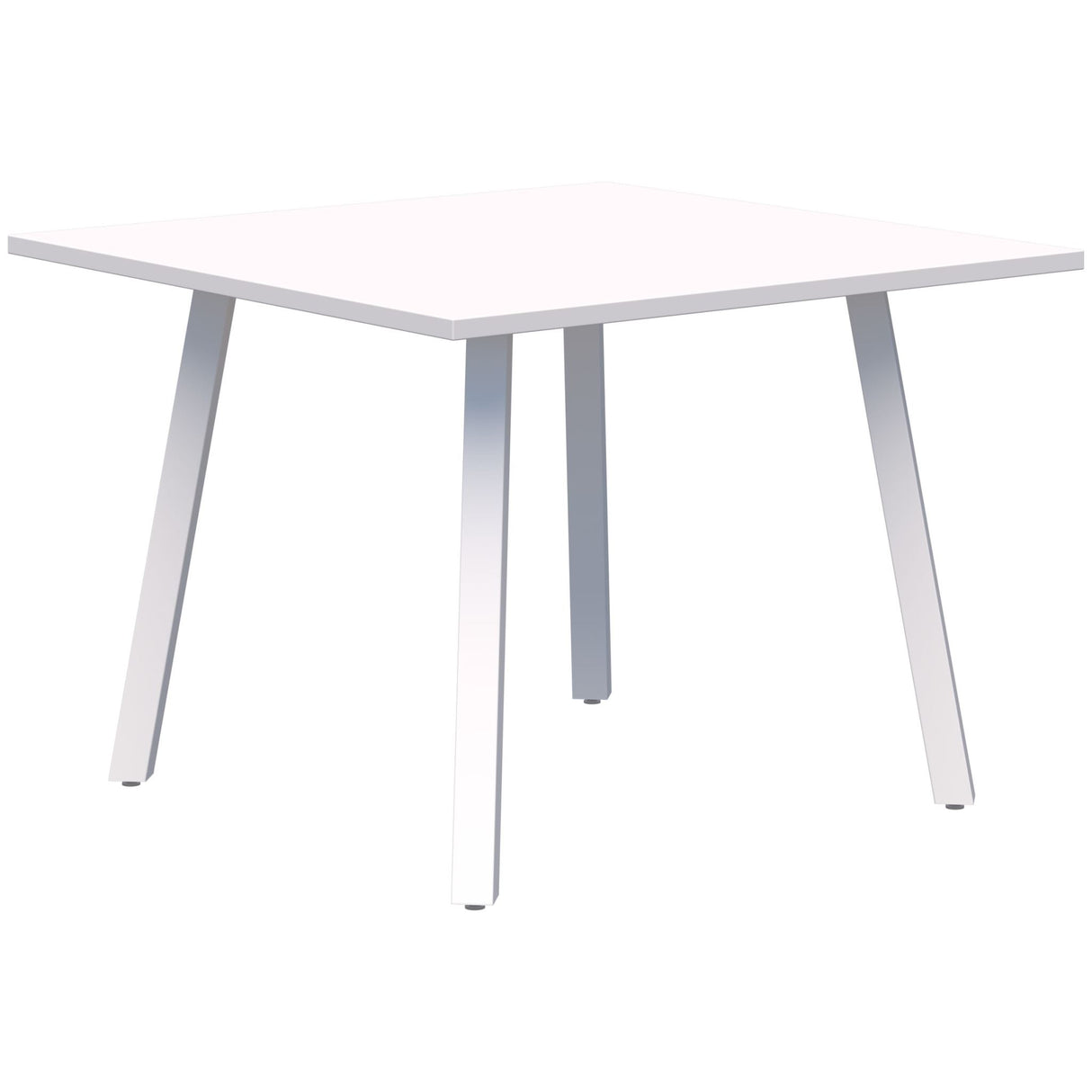 Modella II Meeting Table - Snow Velvet/White 900 x 900mm