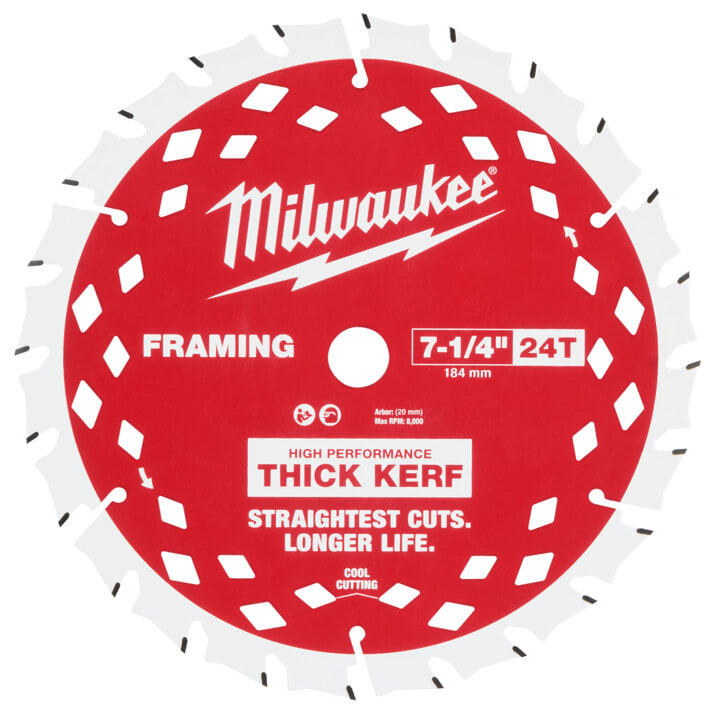 Blade Circular 184mm 24T Thick Kerf 223 x 264 x 4mm (Each)