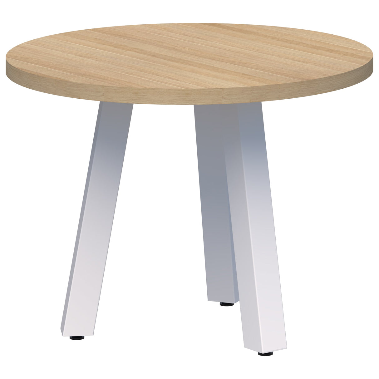Modella II Round Coffee Table - Classic Oak/White 600mm