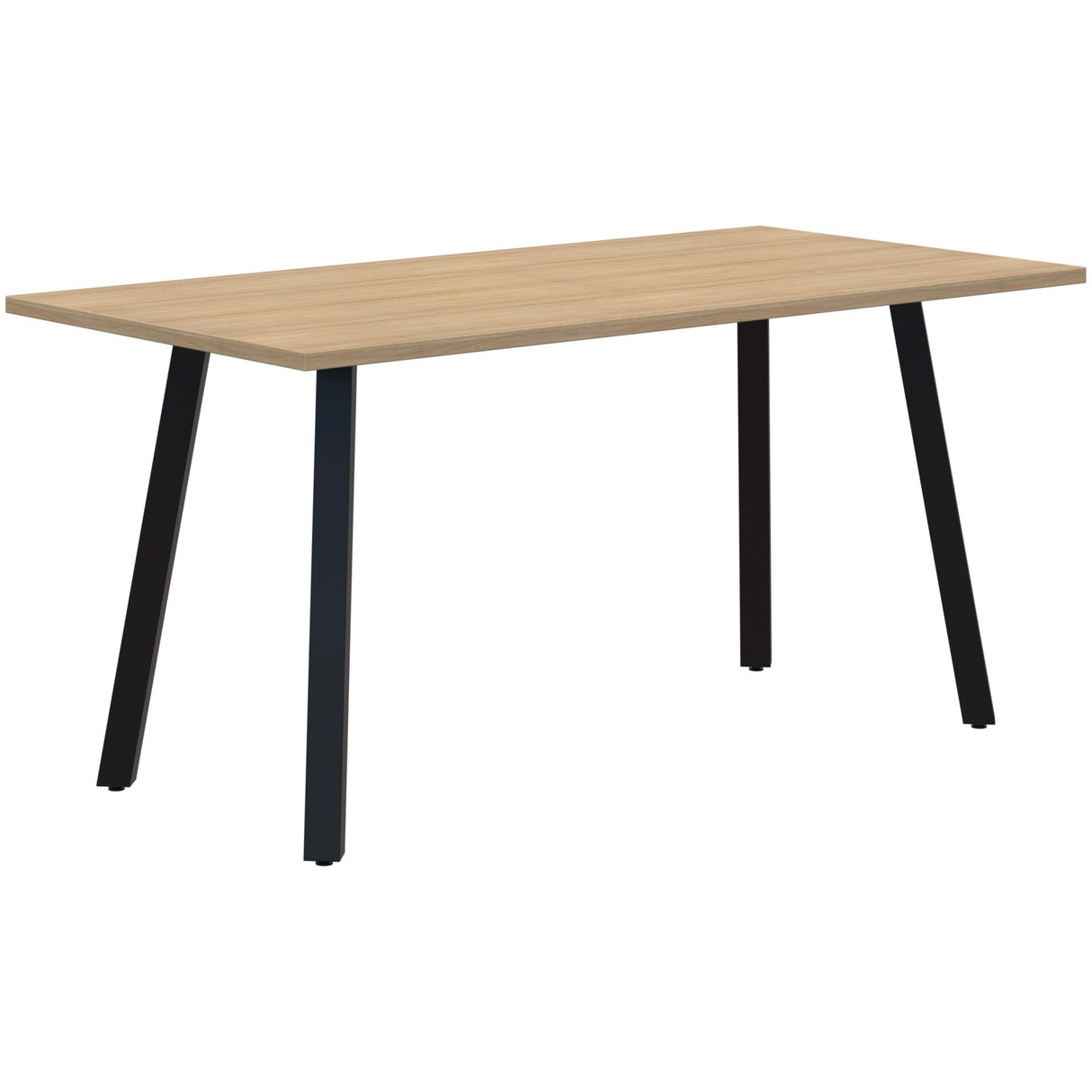 Modella II Meeting Table - Classic Oak/Black 1500 x 750mm