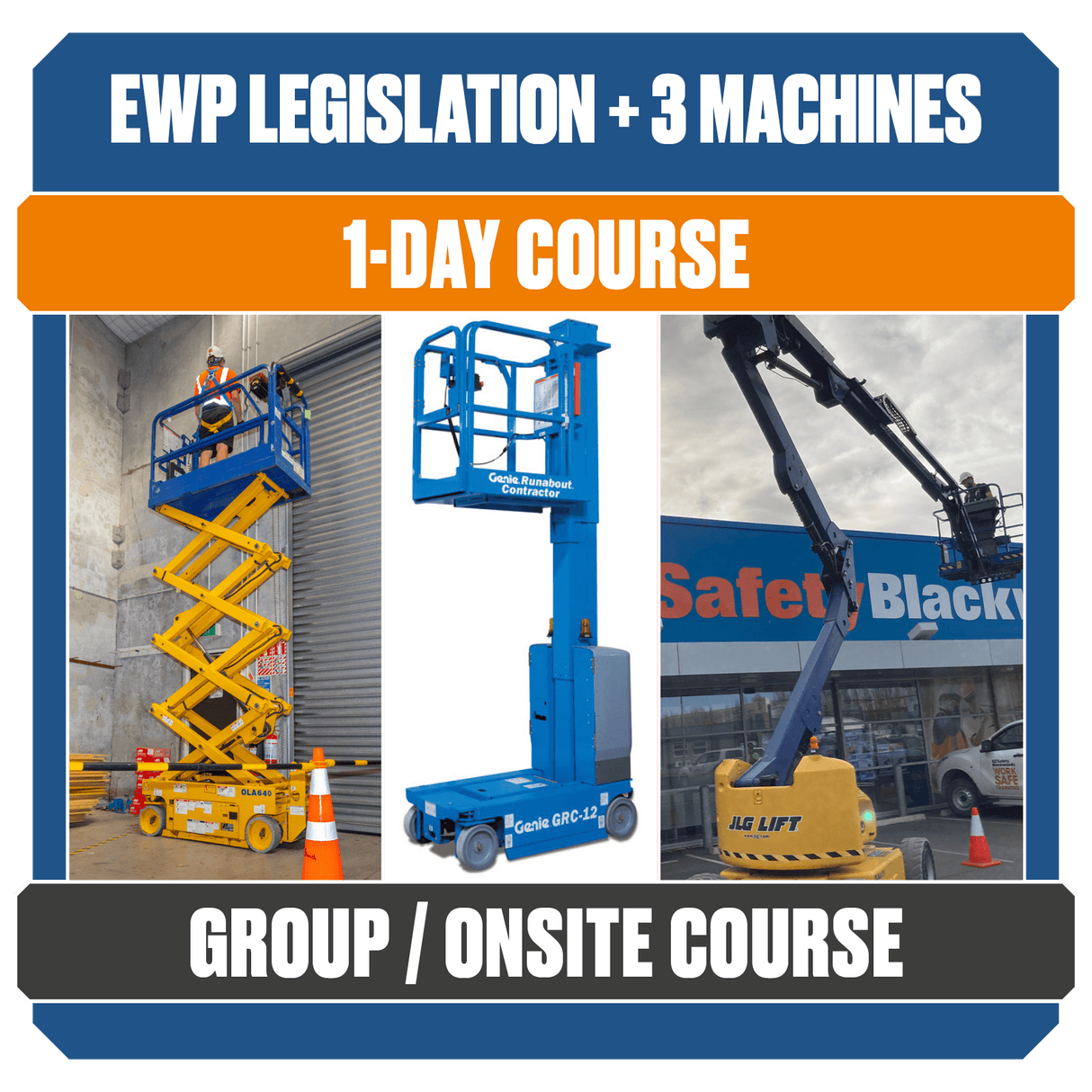 EWP Legislation, Scissor, Boom & Vertical Lift (Group Course)