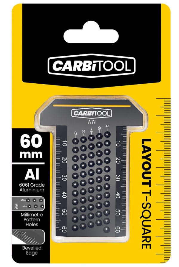 Carbitool Layout T-Square Pocket 60mm (Each)