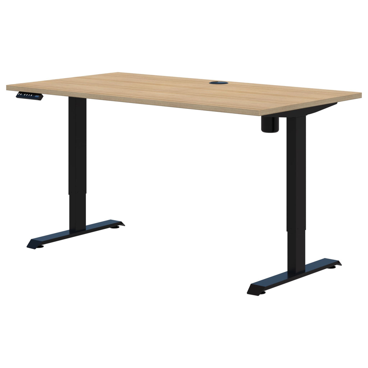 Rapid Electric Desk 1200 x 700 Classic Oak/Black