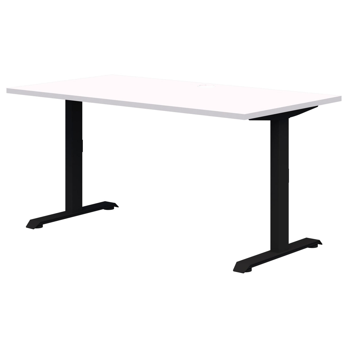 Rapid Fixed Height Desk 1800 x 800 Snow/Black