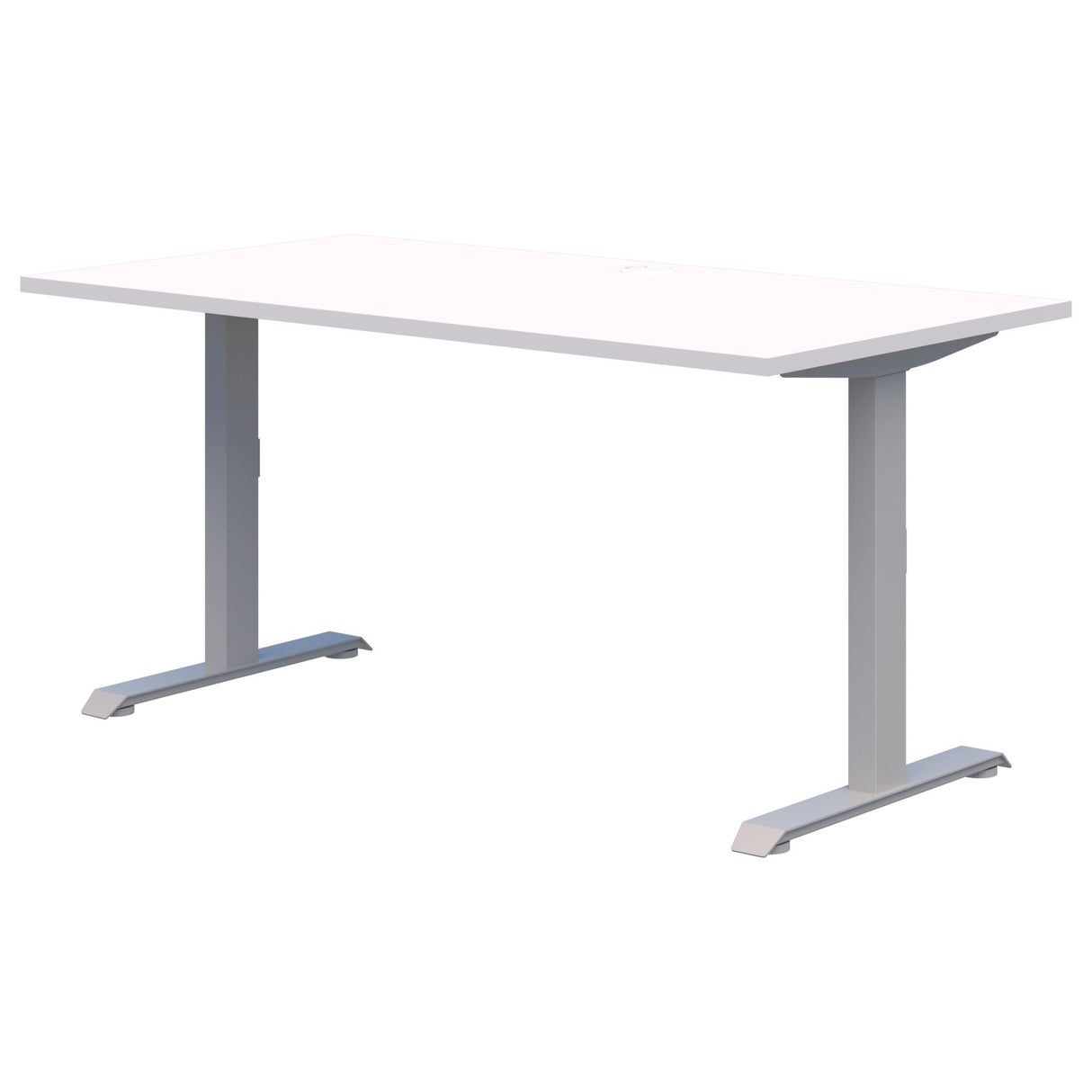 Rapid Fixed Height Desk 1800 x 800 Snow Silver