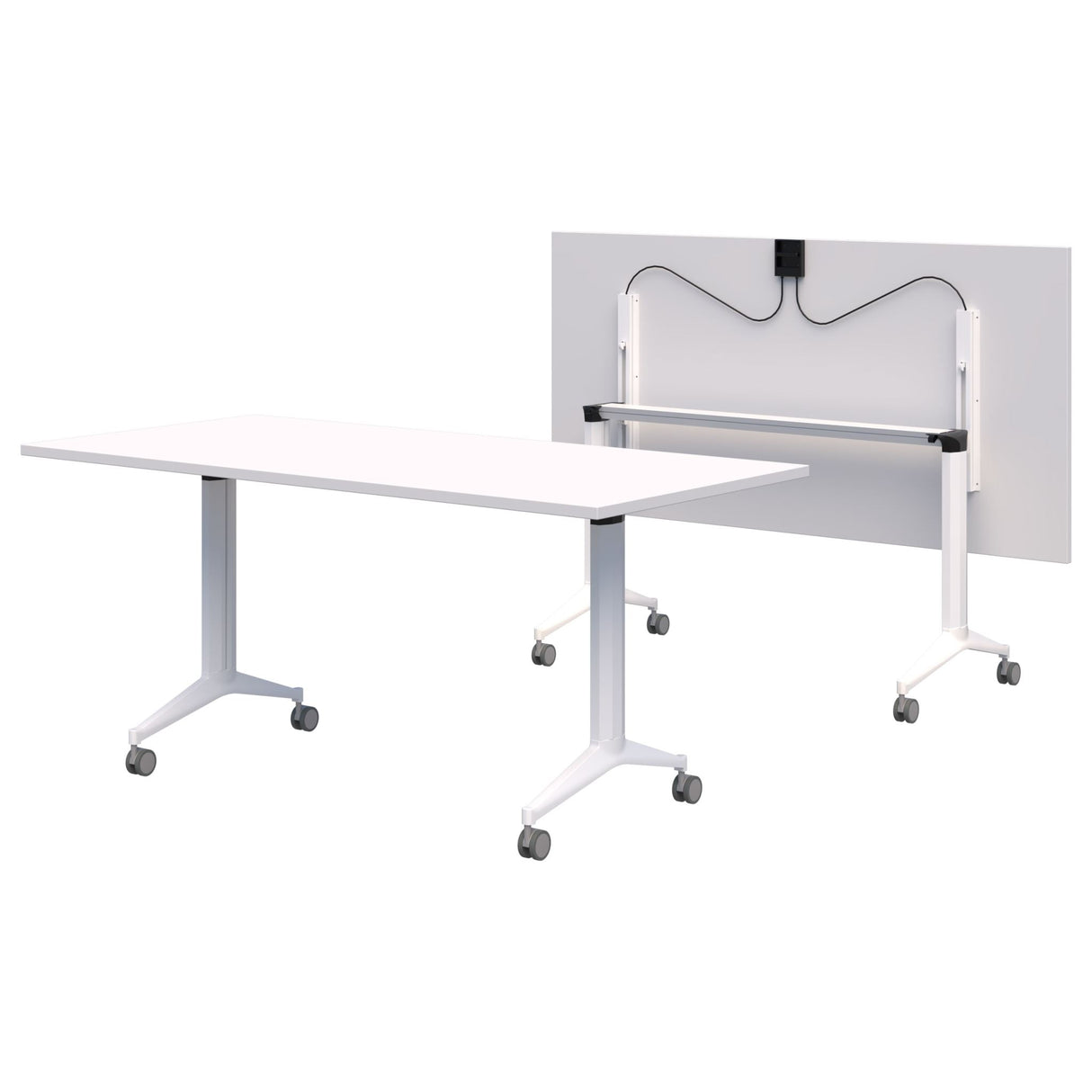 Rapid Flip Table 1600 x 800 Snow/White