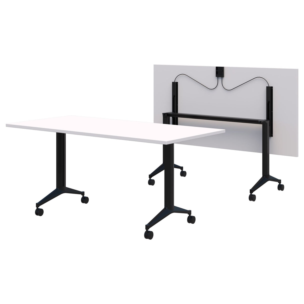 Rapid Flip Table 1800 x 900 Snow/Black