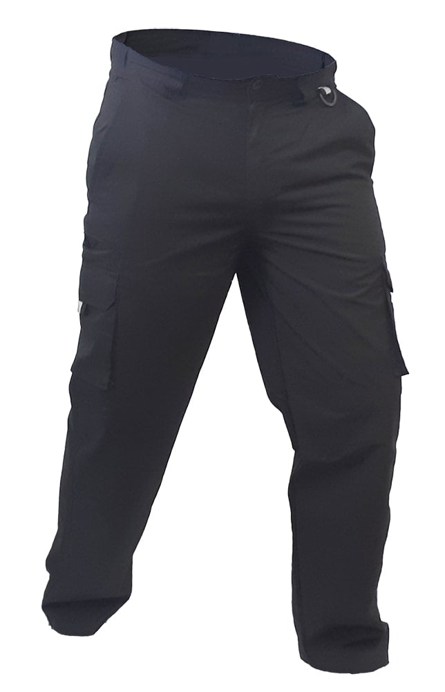 Esko Caution Cotton Cargo Trousers - Black - 147