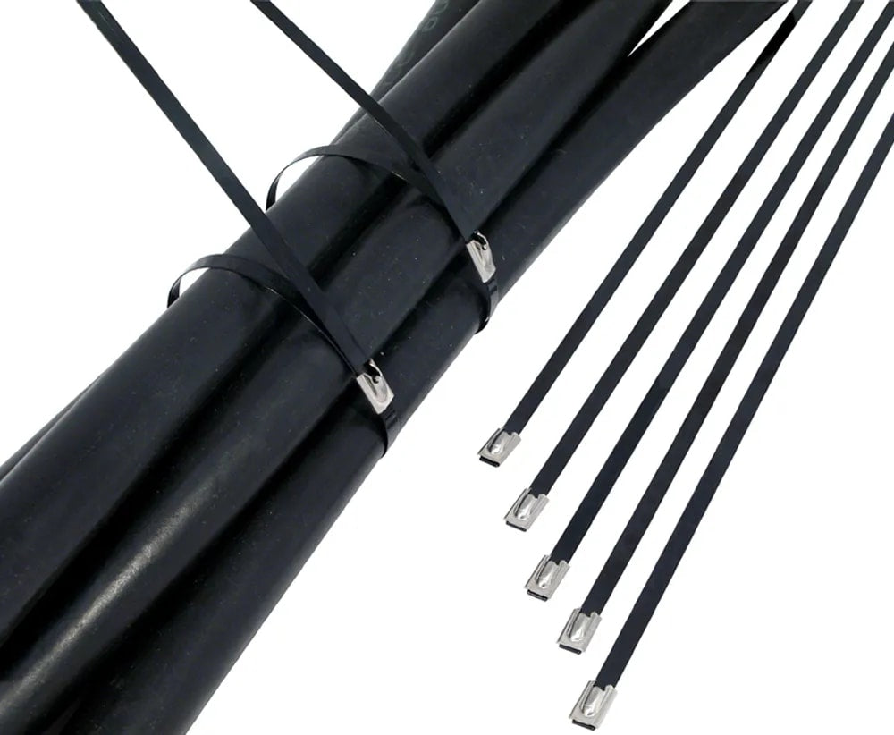 Cabac Coated Stainless Steel 316 Premium Cable Tie 200 x 7.9mm 50 (Pack)